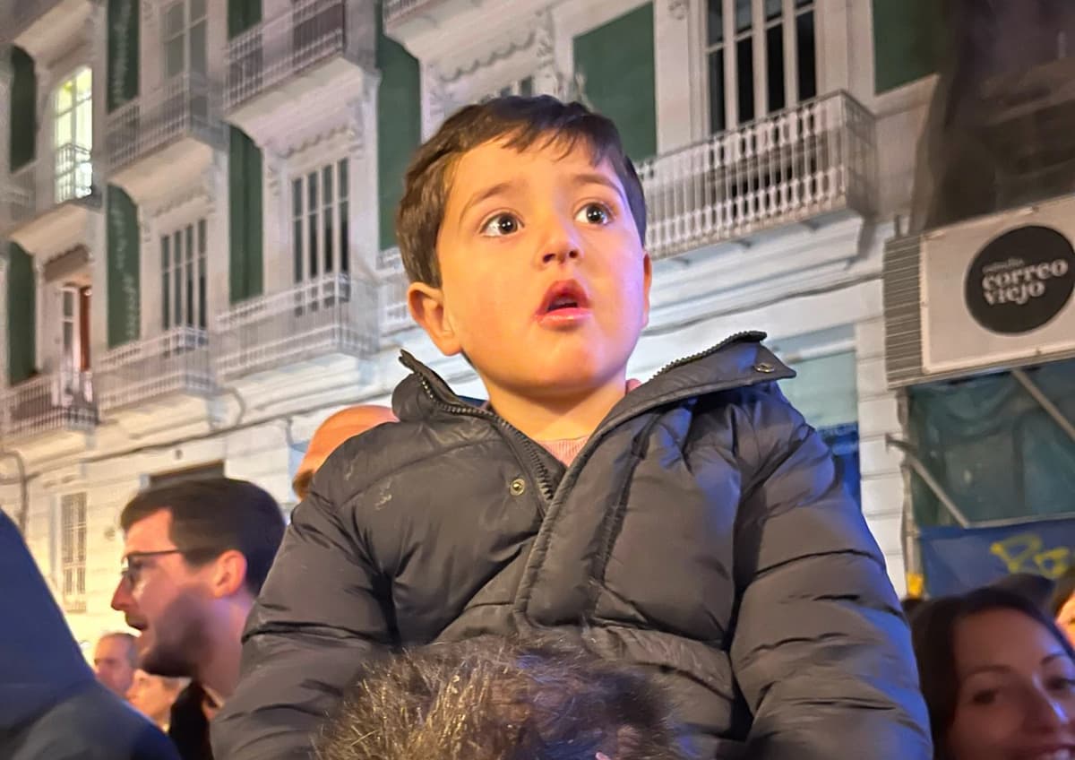 Imagen de un niño admirando un espectáculo.